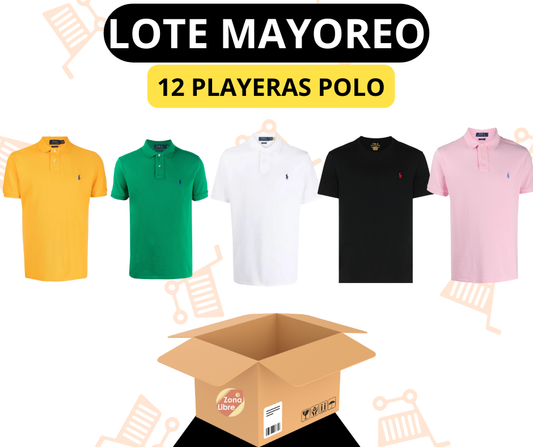 Lote 12 Playeras Polo