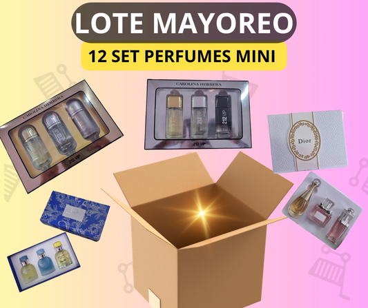 Lote 12 Set de Perfume Mini Importados