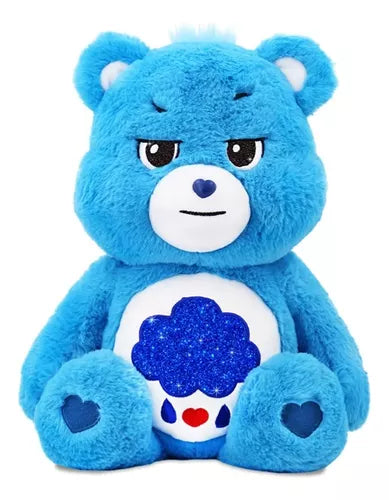 Ositos Cariñositos Gruñón Care Bears Insignia Purpurina 46cm Color Azul