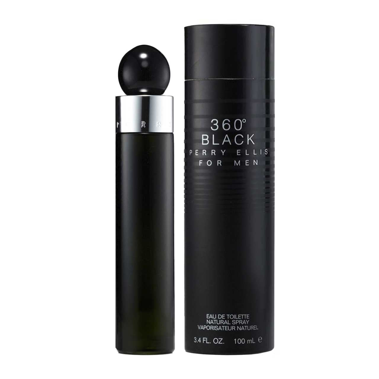 360 Black Agua de tocador 100ml Hombre