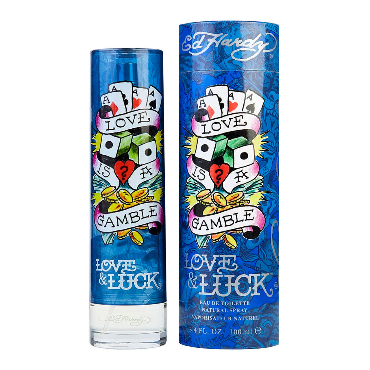 Ed Hardy Love & Luck Agua de tocador 100ml hombre