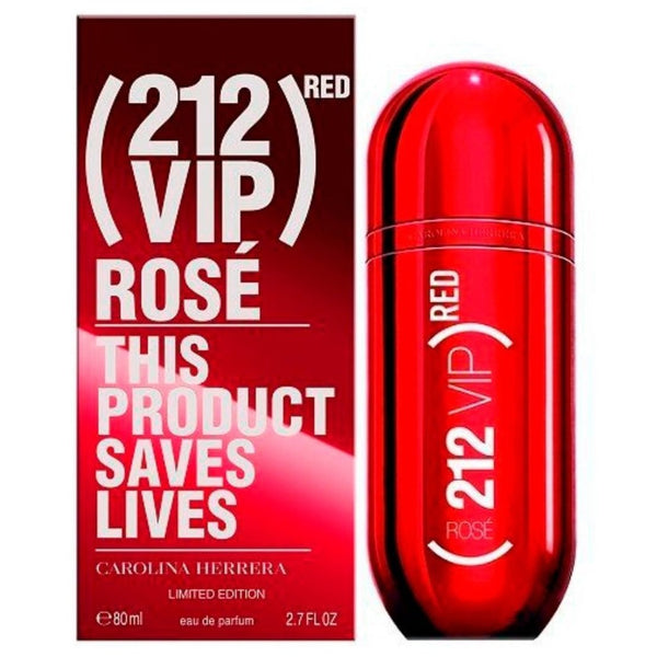 Perfume 212 vip Red Rose Carolina Herrera 80ml - Zona Libre