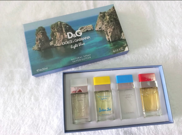 Set de Perfumes  D&G Light Blue 30ml x4 dama - Zona Libre